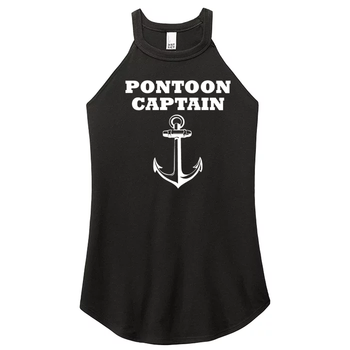 Pontoon Captain Funny Pontoon Women’s Perfect Tri Rocker Tank