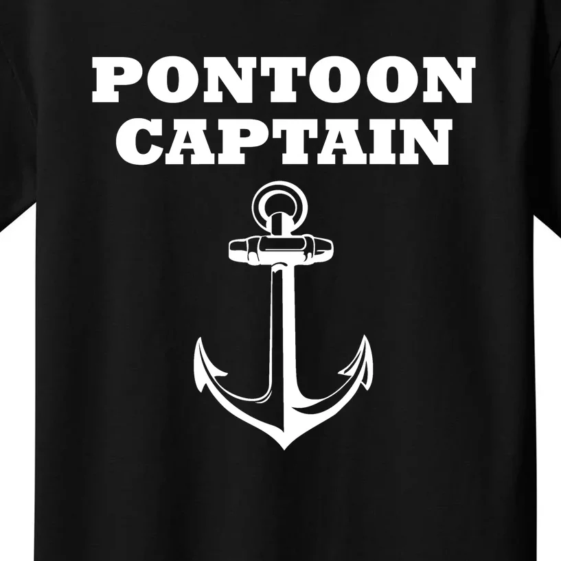 Pontoon Captain Funny Pontoon Kids T-Shirt