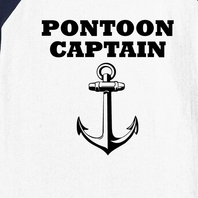 Pontoon Captain Funny Pontoon Baseball Sleeve Shirt