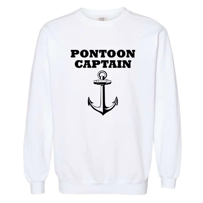 Pontoon Captain Funny Pontoon Garment-Dyed Sweatshirt