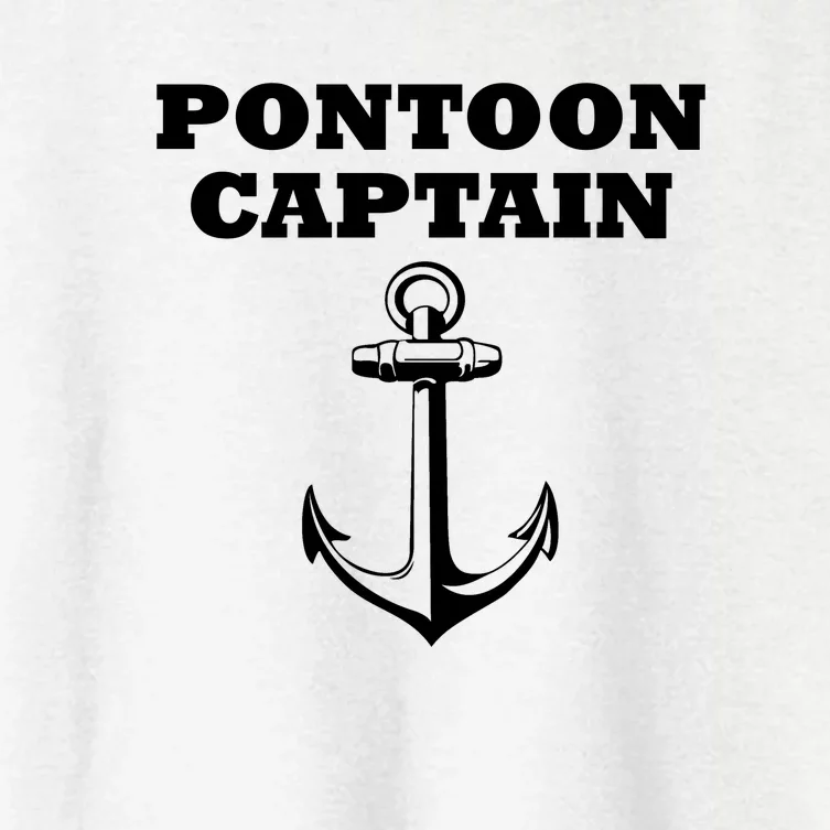 Pontoon Captain Funny Pontoon Women's Crop Top Tee