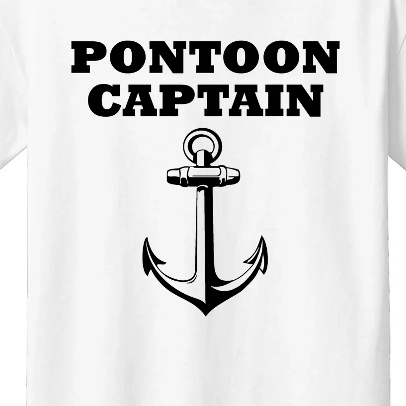 Pontoon Captain Funny Pontoon Kids T-Shirt