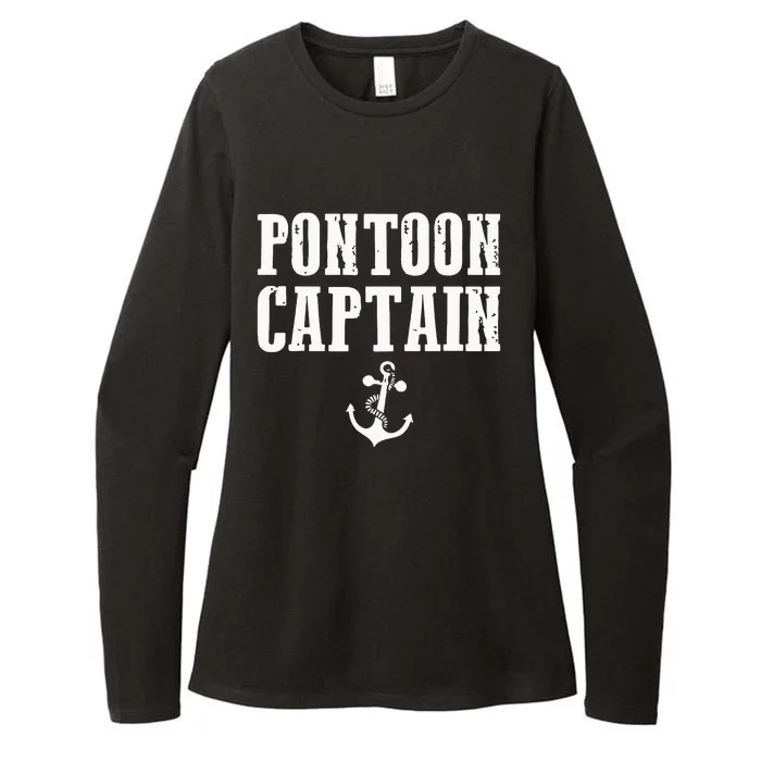 Pontoon Captain Funny Pontoon Womens CVC Long Sleeve Shirt