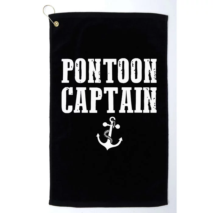 Pontoon Captain Funny Pontoon Platinum Collection Golf Towel