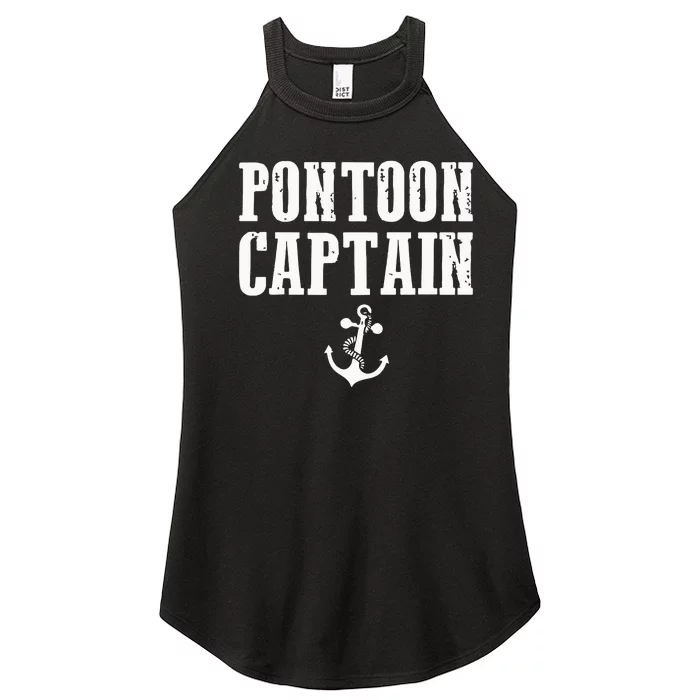 Pontoon Captain Funny Pontoon Women’s Perfect Tri Rocker Tank