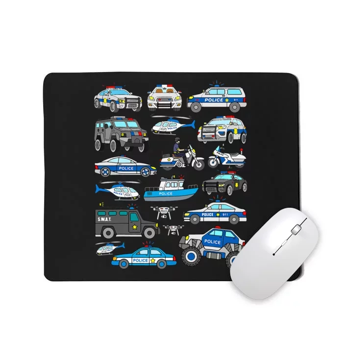 Police Car For Cop Vehicles SWAT Truck Mousepad