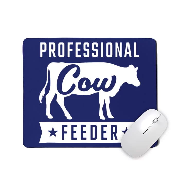 Professional Cow Feeder For Cow Loving Farmers Cute Mousepad