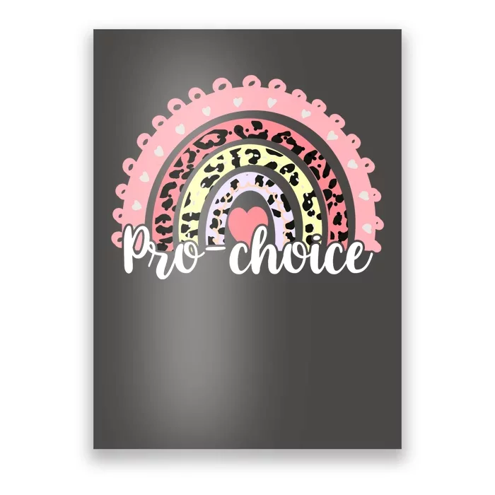 Pro Choice Feminist Rainbow Poster