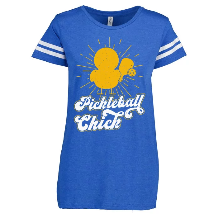 Pickleball chick funny sport lovers Enza Ladies Jersey Football T-Shirt