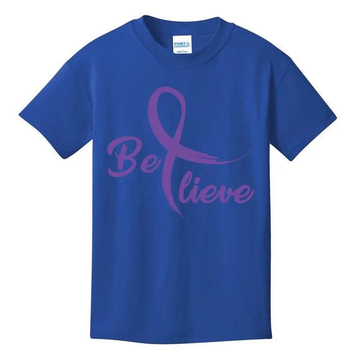 Pancreatic Cancer Fight Cancer Ribbon Gift Kids T-Shirt