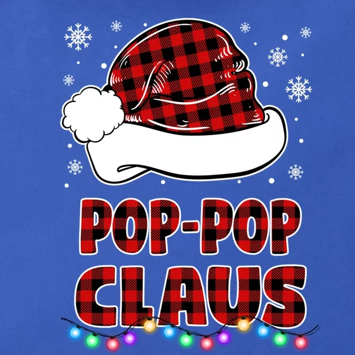 Poppop Claus Funny Matching Family Christmas Pajamas Funny Gift Zip Tote Bag