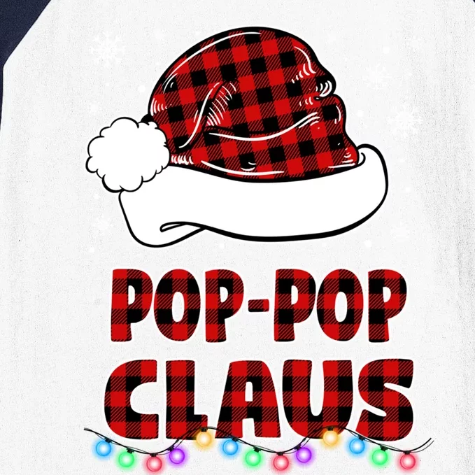 Poppop Claus Funny Matching Family Christmas Pajamas Funny Gift Baseball Sleeve Shirt