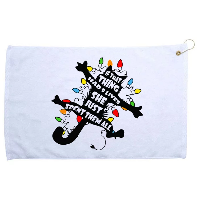 Pussy Cat From Christmas Vacation Frieds Lover Grommeted Golf Towel