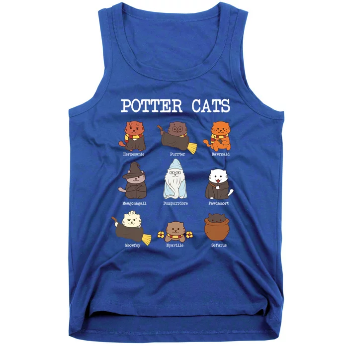 Potter Cats Funny Funny Gift For Cat Lovers Gift Tank Top