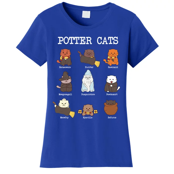 Potter Cats Funny Funny Gift For Cat Lovers Gift Women's T-Shirt