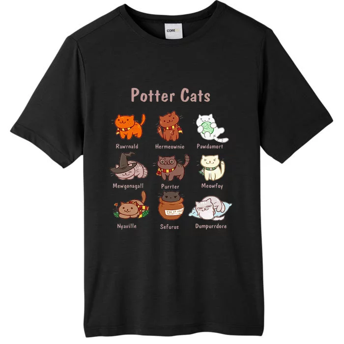 Potter Cats Funny Gifts For Cat Lovers ChromaSoft Performance T-Shirt