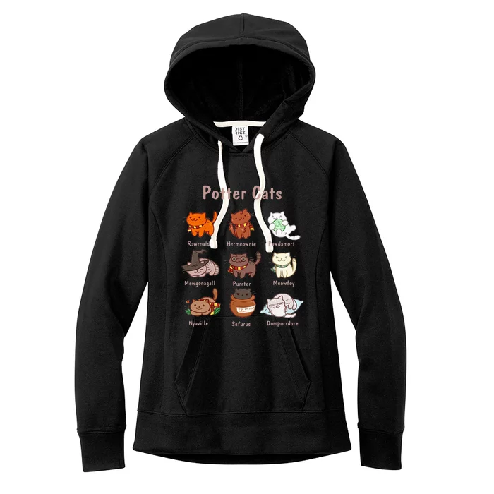 Potter Cats Funny Gifts For Cat Lovers Women's Fleece Hoodie