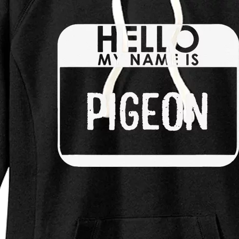 Pigeon Costume Funny Easy Last Minute Halloween Bird Gift Women's Fleece Hoodie