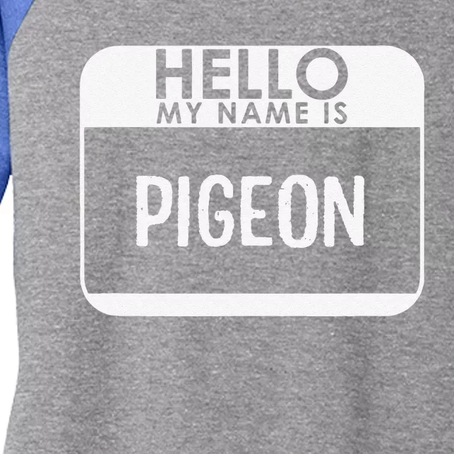 Pigeon Costume Funny Easy Last Minute Halloween Bird Gift Women's Tri-Blend 3/4-Sleeve Raglan Shirt