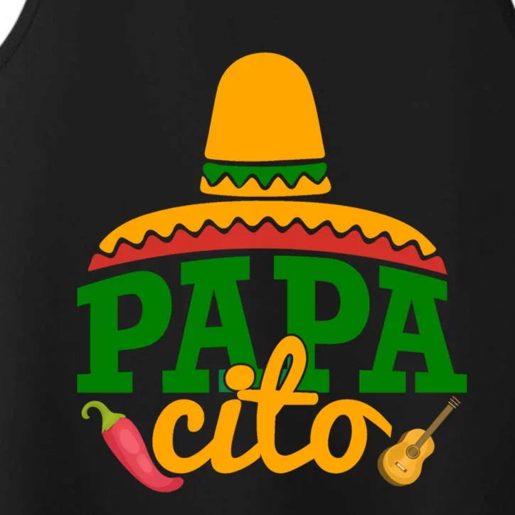 Papa Cito Father's Day Funny Mexican Cico De Mayo Dad Daddy Gift Performance Tank