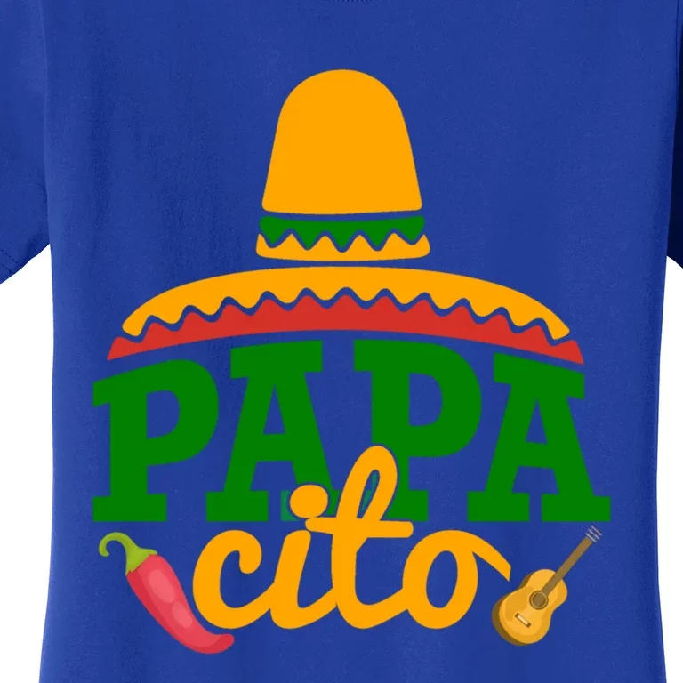 Papa Cito Father's Day Funny Mexican Cico De Mayo Dad Daddy Gift Women's T-Shirt