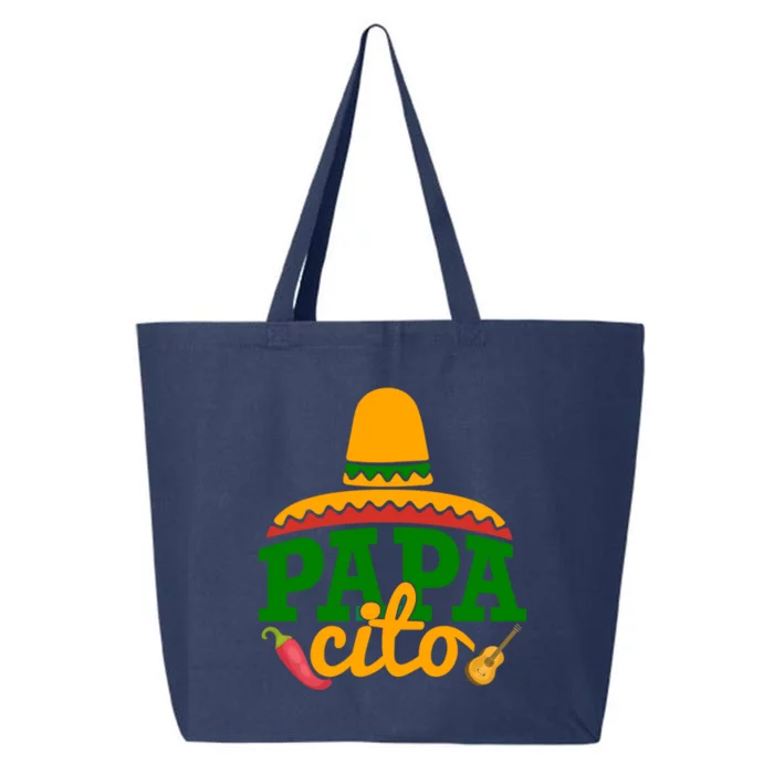 Papa Cito Father's Day Funny Mexican Cico De Mayo Dad Daddy Gift 25L Jumbo Tote