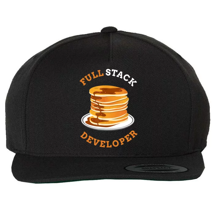 Programmer Coding Full Stack Developer Wool Snapback Cap