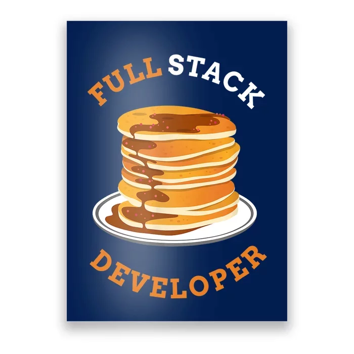 Programmer Coding Full Stack Developer Poster