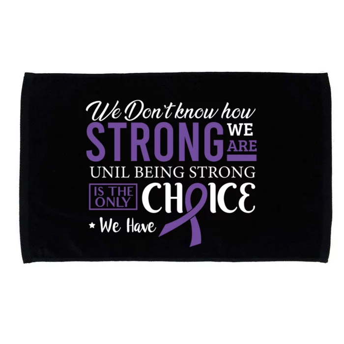 Pancreatic Cancer Fight Cancer Ribbon Gift Microfiber Hand Towel