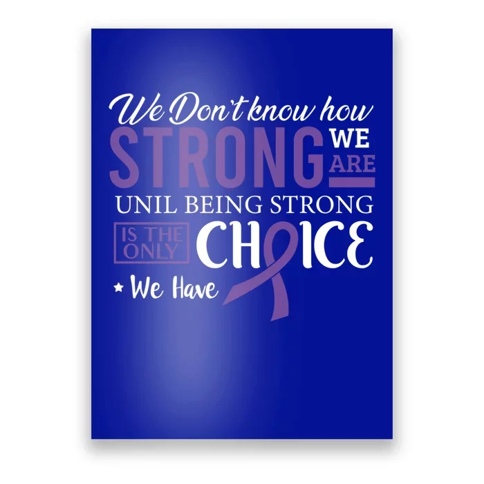 Pancreatic Cancer Fight Cancer Ribbon Gift Poster