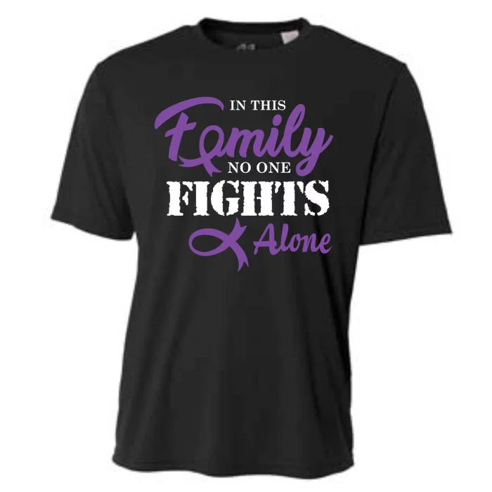 Pancreatic Cancer Fight Cancer Ribbon Gift Cooling Performance Crew T-Shirt