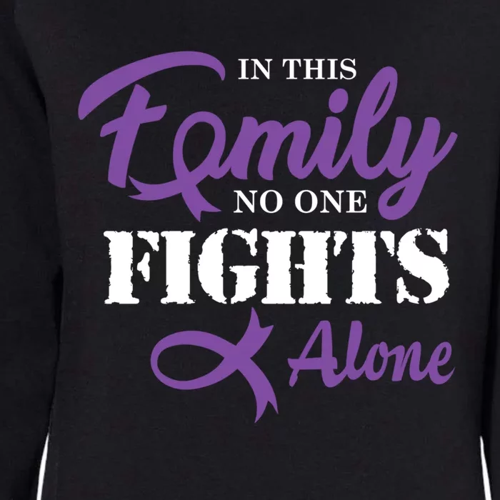 Pancreatic Cancer Fight Cancer Ribbon Gift Womens California Wash Sweatshirt