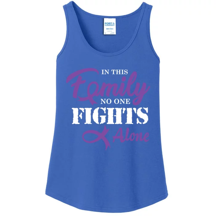 Pancreatic Cancer Fight Cancer Ribbon Gift Ladies Essential Tank