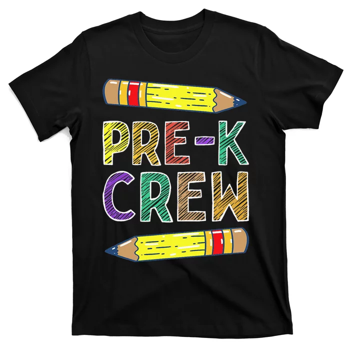 PreK Crew Funny PreK Teachers Back To School T-Shirt