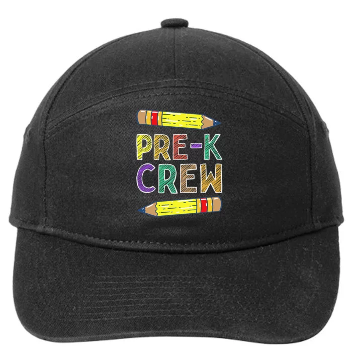 PreK Crew Funny PreK Teachers Back To School 7-Panel Snapback Hat