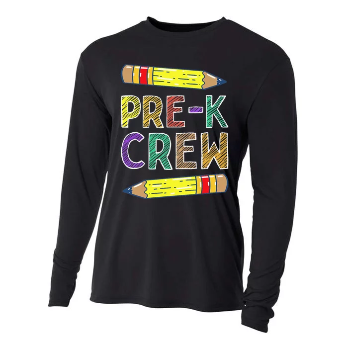 PreK Crew Funny PreK Teachers Back To School Cooling Performance Long Sleeve Crew