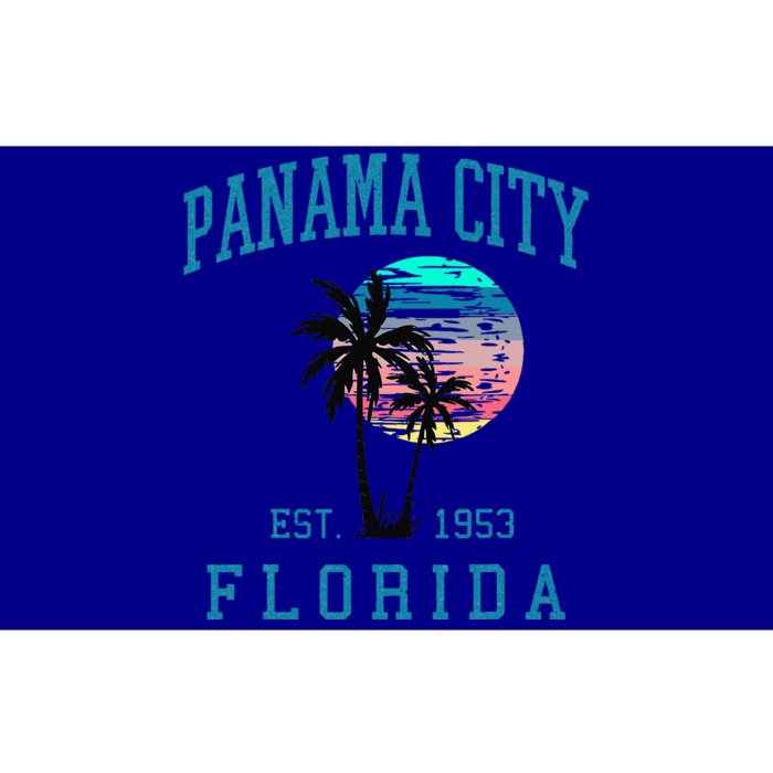 Panama City Florida Spring Vacations Beach Palm Trees Summer Bumper Sticker