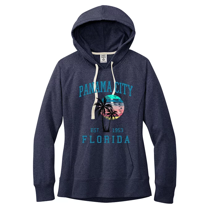 Panama City Florida Spring Vacations Beach Palm Trees Summer Women's Fleece Hoodie