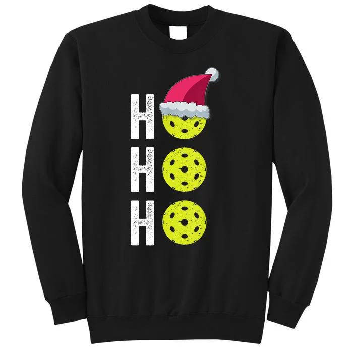 Pickleball Christmas Funny Santa Hat Holiday Ho Ho Ho Gift TShirt Sweatshirt