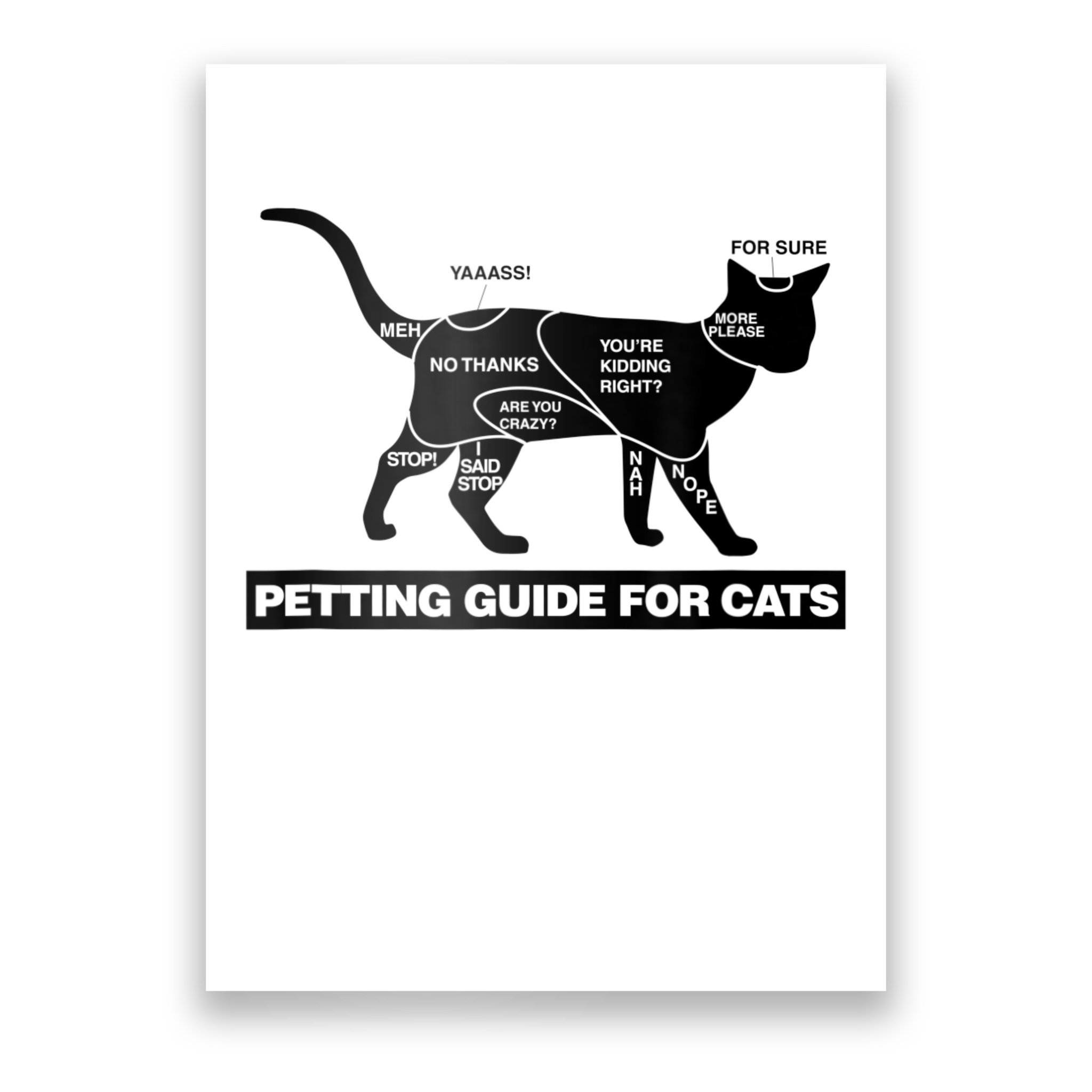 Petting chart for my cats : r/funny