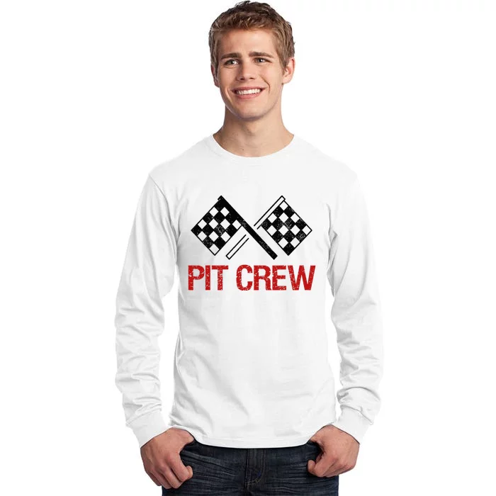 Pit Crew For Racing Car Parties Tall Long Sleeve T-Shirt