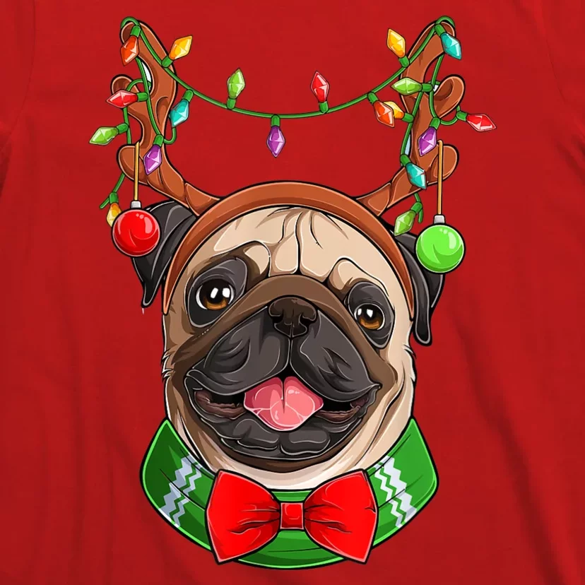 Pug Christmas Festive Cute T-Shirt