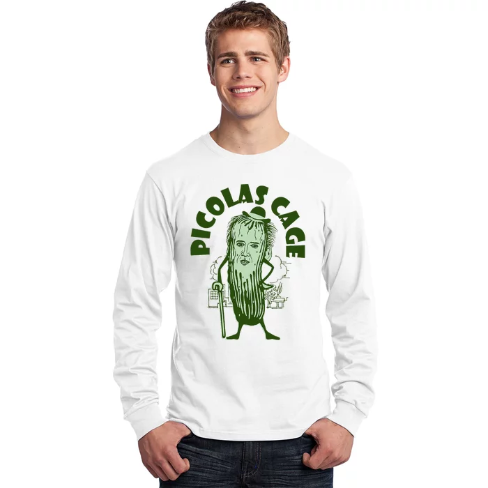 Picolas Cage Funny Cute Long Sleeve Shirt