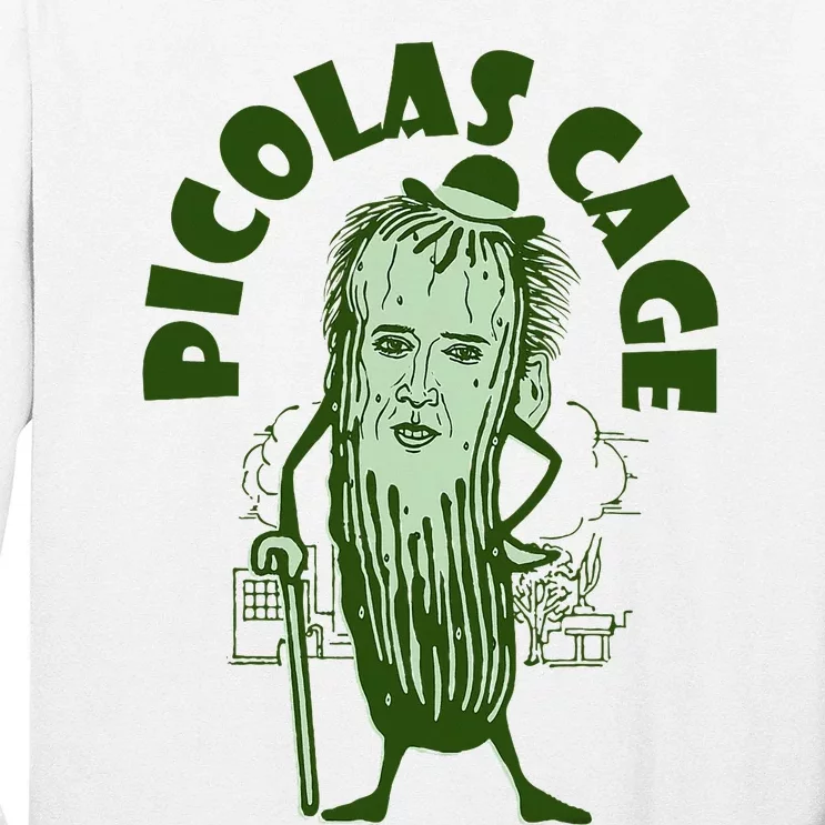 Picolas Cage Funny Cute Long Sleeve Shirt