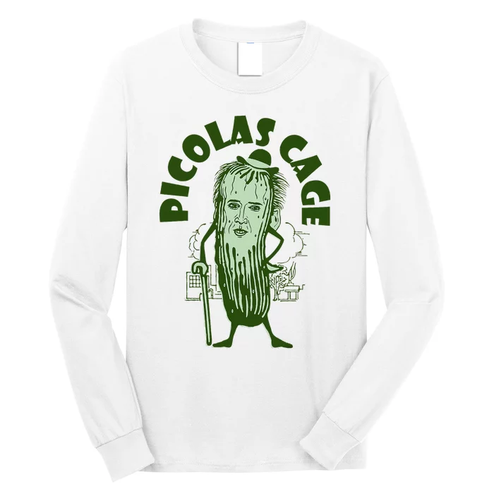 Picolas Cage Funny Cute Long Sleeve Shirt