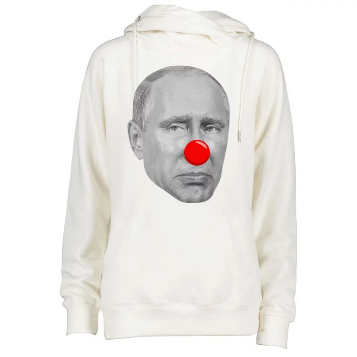 Putin Clown Funny Womens Funnel Neck Pullover Hood