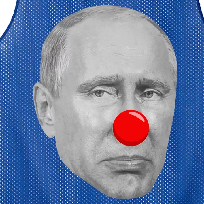 Putin Clown Funny Mesh Reversible Basketball Jersey Tank