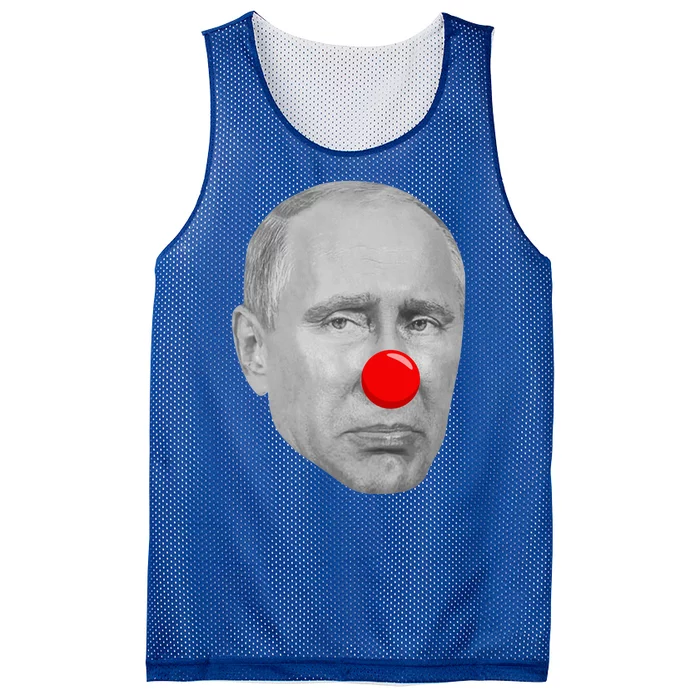 Putin Clown Funny Mesh Reversible Basketball Jersey Tank