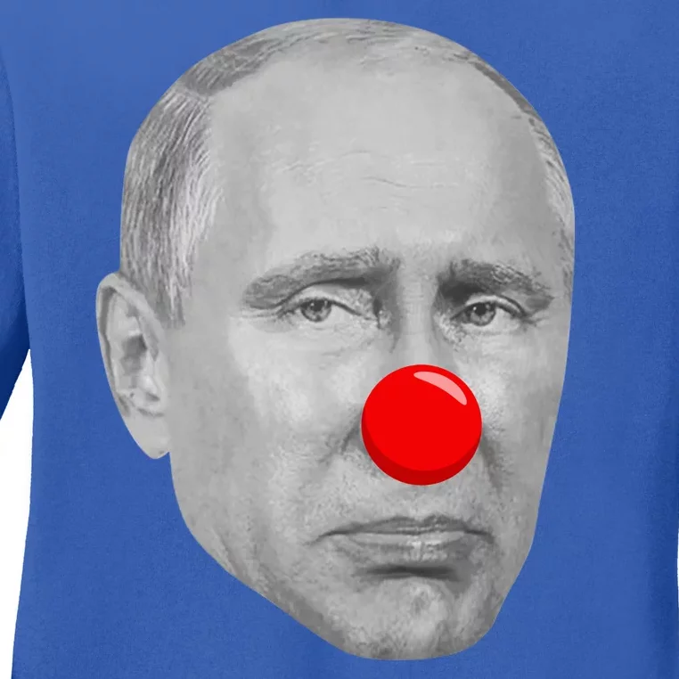 Putin Clown Funny Ladies Long Sleeve Shirt