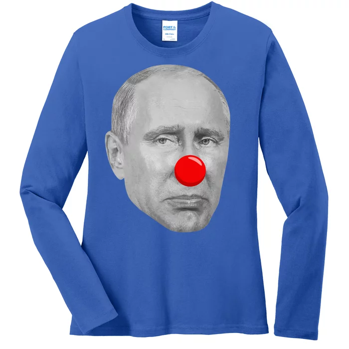 Putin Clown Funny Ladies Long Sleeve Shirt